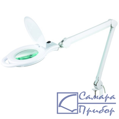 лампа-лупа со светодиодной подсветкой на струбцине 8060LED-A-U 5D