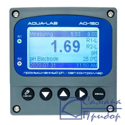 промышленный pH, ОВП метр контроллер AQUA-LAB AQ-150