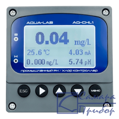 цифровой промышленный контроллер хлора и PH AQUA-LAB AQ-CHL1