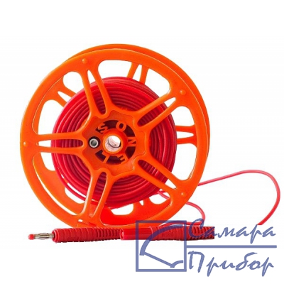 провод измерительный 20м на катушке с разъёмами банан красный WAPRZ020REBBSZ