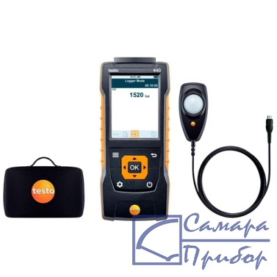 комплект с люкс-зондом 0635 0551 и кейсом Testo 440 (0563 4402)
