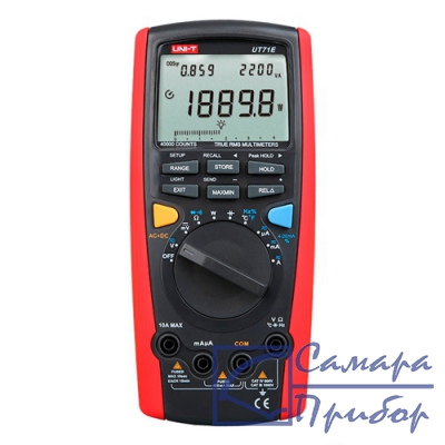 мультиметр цифровой с автодиапазоном, TRUE RMS, порт USB UNI-T UT71E